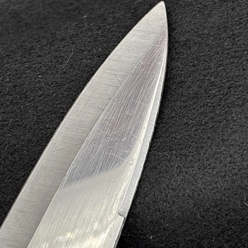 Vintage Full Extended Tang Chef's Knife Japan Stainless Steel Wood Handle 14in